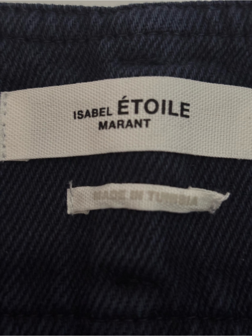 Isabel Marant Étoile Blue/Black Snap-Front Denim Skirt Women’s EU 38 - Picture 3 of 4